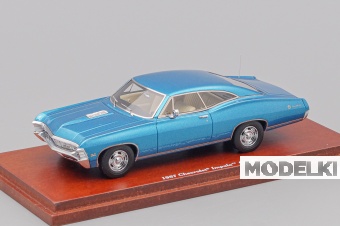 1:43 (Б/У) CHEVROLET Impala 2 Door Coupe 1967 Marina, blue - TSM134313-X1