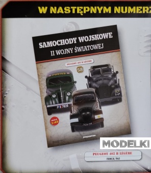 1:43 PEUGEOT 402 B LEGERE из серии Samochody Wojskowe Ii Wojny Światowej - SW058