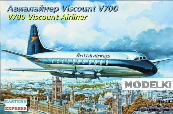 1:144 Сборная модель Авиалайнер Viscount 700 - 144138