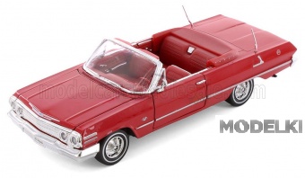 1:18 CHEVROLET Impala Cabriolet Open (1963), red - 19865C-RD