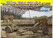 1:35 Сборная модель Английская полевая пушка 25pdr Field Gun Mk.II with Limber - 6774