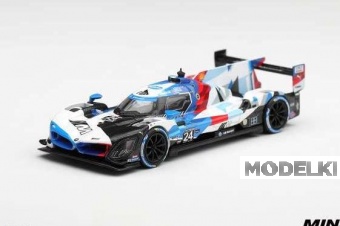 1:64 BMW M Hybrid V8 GTP #24 LHD BMW M Team RLL Daytona 24 hrs (2024), white / blue / red - MGT01326-L