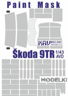 1:43 Маска окрасочная на остекление Skoda 9TR (AVD) - M43 046