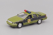 1:43 (Б/У) CHEVROLET Caprice (1990) Maryland State Police 1995, green / black - RC099