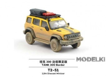 1:64 TANK 300 Border, black / yellow - XcarT2-51
