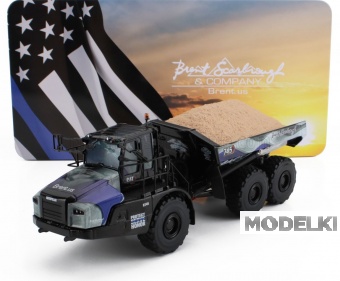 1:50 CATERPILLAR Cat745 Cassone Ribaltabile Cava 3-assi - Articulated Brent.us Truck, Camouflage - 85528bcs