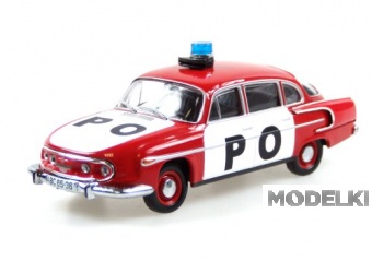 1:43 TATRA 603/3 Pozarni ochrana Praha Velitelske vozidlo (1978), red / white - FOX006