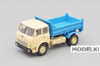 1:43 (Уценка!) МАЗ 5549 самосвал (1977), бежевый с синим - H7591-Z3