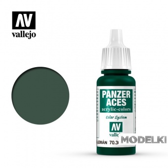 Краска акриловая `Panzer Aces` Зеленый стоп-сигнал / Green Tail Light - 70308