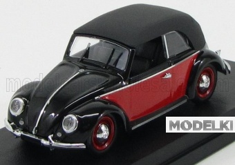 1:43 VOLKSWAGEN Beetle Cabriolet Closed Karmann (1949), Red Black - 4420