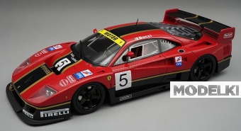 1:18 FERRARI F40 Lm N 5 Rendering Version (1996) Stefano Bucci - Con Vetrina - With Showcase, Red Black - TM18-410H