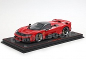 1:18 FERRARI F80 (2024) - Carbon silver rims - con vetrina - with showcase, red - HE180054A1DIE-VET