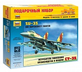1:72 Сборная модель Истребитель завоевания превосходства в воздухе Су-35 (подарочный набор) - 7240ПН