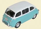 1:43 FIAT 600 Multipla, Kultowe Auta 148, белый с голубым - kul148