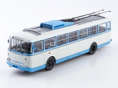 1:43 Троллейбус Skoda-9TR, белый / голубой - SSM4074