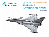 1:48 3D Декаль интерьера кабины Dassault Rafale B (Revell) (с 3D-печатными деталями) - QD+48340