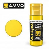 Краска акриловая ATOM COLOR Солнечно-жёлтый / Sunny Yellow, 20мл - ATOM20019