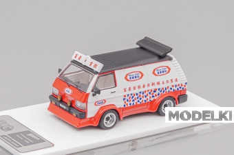 1:64 MITSUBISHI Delica L300, white / red - BLSS001