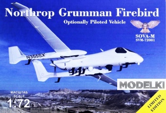 1:72 Сборная модель Самолет N.Grumman Fireberd OPV-1 - 72001SM