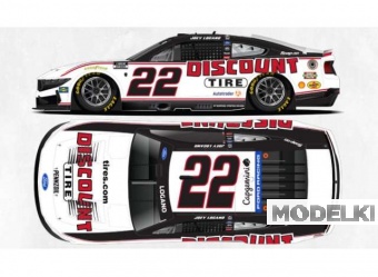 1:64 Ford Mustang #22 Joey Logano *Discount Tire*, white/black/red 2026 - C222661DCTJL
