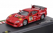 1:43 FERRARI F40 Lm 3.5l Turbo V8 №1 Winner 6h Vallelunga Gold Cup (1996) Domenico Mimmo Schiattarella - Luciano Della Noce, Red - ABFRT042