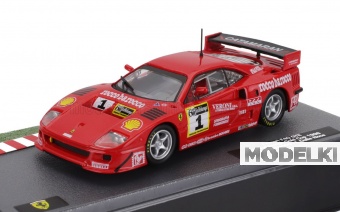 1:43 FERRARI F40 Lm 3.5l Turbo V8 №1 Winner 6h Vallelunga Gold Cup (1996) Domenico Mimmo Schiattarella - Luciano Della Noce, Red - ABFRT042