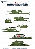 1:35 Декаль KV-1 (early production) - 35113