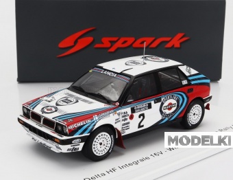 1:43 LANCIA Delta Hf Integrale 16v Team Martini Racing №2 Winner Rally 1000 Lakes (1991) Juha Kankkunen - Juha Piironen, White Red Blue - S9010