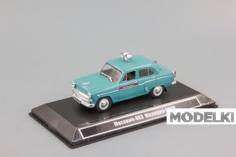 1:43 МОСКВИЧ 403 ГАИ СССР, серый / красный - OF097
