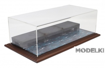 1:43 VETRINA DISPLAY BOX Diorama Base Porto Lungh.lenght Cm 57.0 X Largh.width Cm 30.0 X Alt.height Cm 2.5 - Harbour Base - Cover Lungh.lenght Cm 52.0 X Largh.width Cm 25.0 X Alt.height Cm 16.5, Various - ATL30202