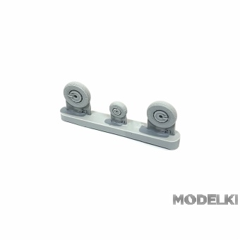 1:72 Колёса шасси для модели самолета MiGG-21 (Поздняя версия) - RS72014