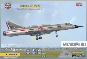1:72 Сборная модель Самолет Mirage III V-02 - 72034