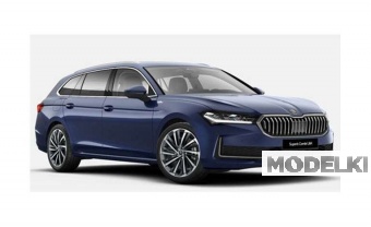 1:18 SKODA  SUPERB COMBI Station Wagon (2024), cobalt blue - S1811501