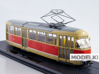 1:43 Трамвай Tatra-T1, желтый / красный - SSM4069