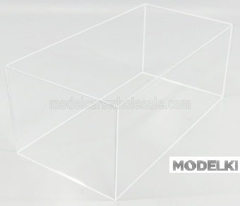 1:18 VETRINA DISPLAY BOX Only Transparent Cover - Solo Copertura Trasparente - Lungh.lenght Cm 30.8 X Largh.width Cm 16.2 X Alt.height Cm 12.3 (altezza Interna Cm 11.3), Plexiglass - TM18-V18