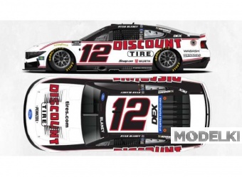 1:64 Ford Mustang #12 Ryan Blaney * Discount Tire*, white/red 2026 - C122661DCTRB