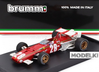 1:43 FERRARI F1 312b N 28 Belgium Gp (1970) Ignazio Giunti, Red White - R444B-UPD-2024