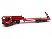 1:43 BERLIET TR 280 седельный тягач с полуприцепом (Трал), красный - 104-120