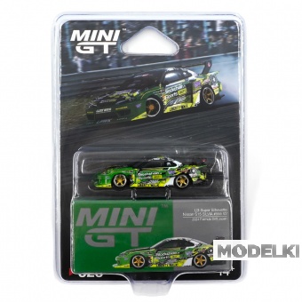 1:64 NISSAN Silvia S15 №555 LB-Super Silhouette RHD Formula Drift Japan(2024), green/black - MGT00823-RBL