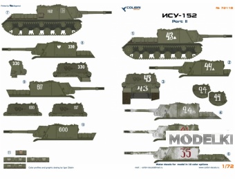 1:72 Декаль для ИСУ-152, часть 2 - 72118
