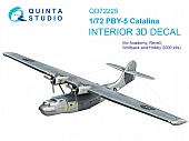 1:72 3D Декаль интерьера кабины PBY-5 Catalina (Academy) - QD72225