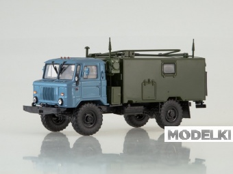 1:43 Командно-штабная машина КШМ Р-142Н (66), голубой / хаки - 100817