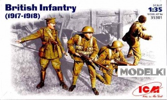 1:35 Сборная модель Британская пехота (1917-1918) - 35301