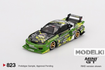 1:64 NISSAN Silvia S15 №555 LB-Super Silhouette RHD Formula Drift Japan (2024), green/black - MGT00823-R