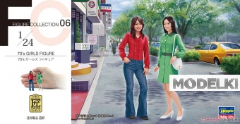 1:24 Сборная модель набор фигур 70's GIRLS FIGURE - 29106