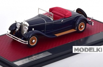 1:43 MERCEDES-BENZ 630K Roadster Murphy  roof open (1925), dark blue - MX51302-241