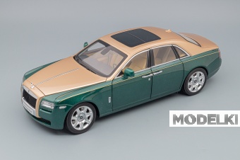 1:18 (Б/У) ROLLS-ROYCE Ghost Brooklands, green / gold - 08802GRG-X1