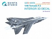 1:72 3D Декаль интерьера для Tornado F.3 (Revell) (малая версия) (с 3D-печатными деталями) - QDS+48058
