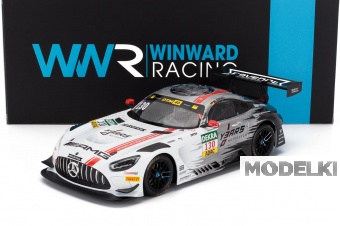 1:18 MERCEDES-BENZ Amg Gt3 Evo 6.2l V8 Team Winward №130 Dtm Season (2024) Maro Engel, White Grey - WWR-I-AMG-24-18130-DTM