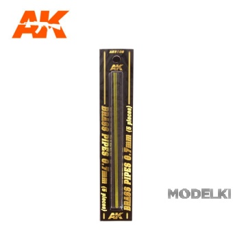 BRASS PIPES 0,7mm, 5 units - AK9106
